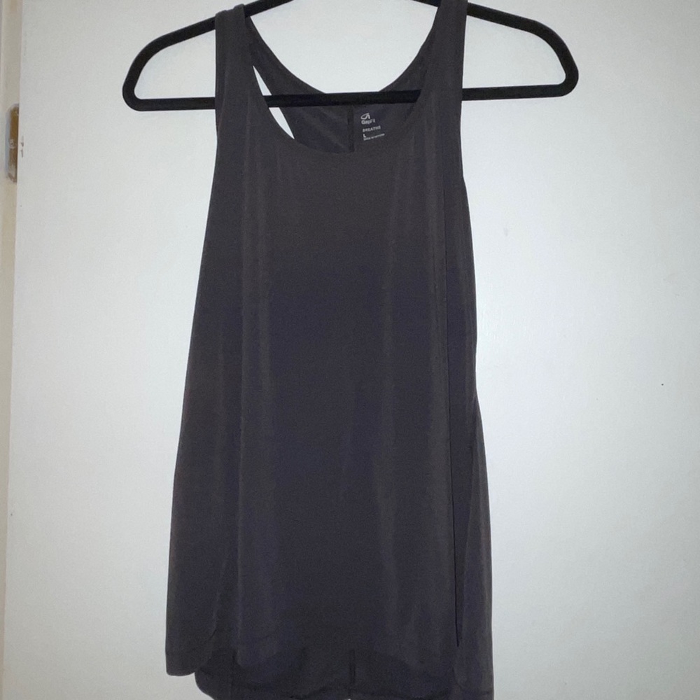 Black racer back workout tank top